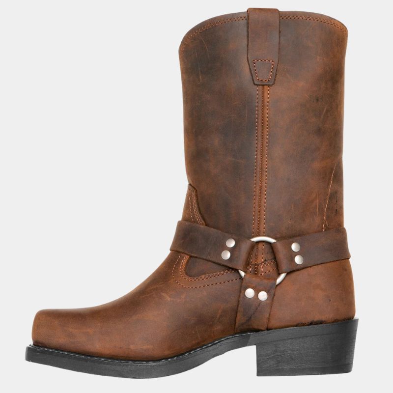 Bottes de Cowboy en Cuir Vintage pour Homme 5