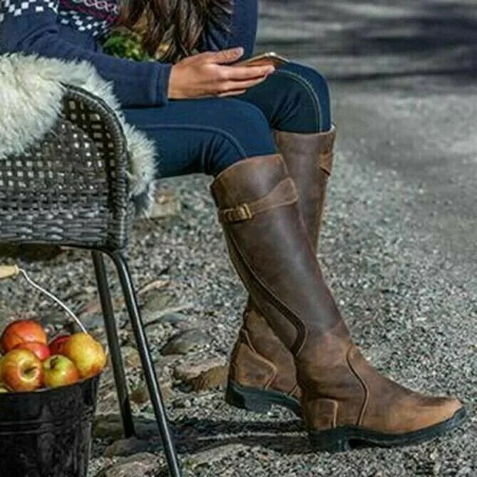 Bottes de Randonnée Hautes en Cuir pour Femmes Outdoor 1