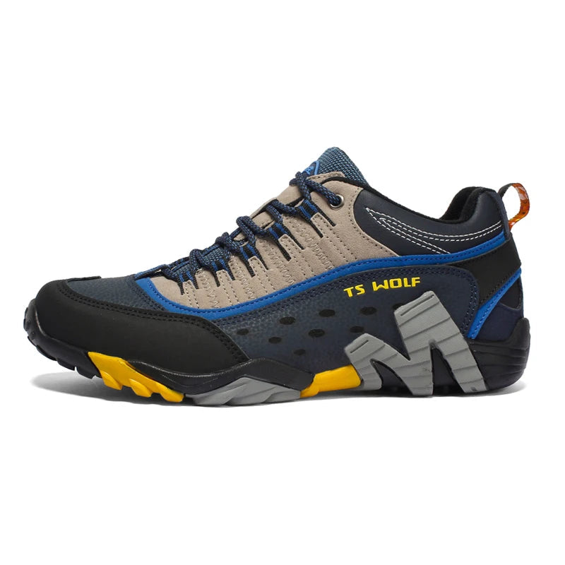 Bottes de Trekking pour Hommes Cuir Imperméable Antidérapantes 0