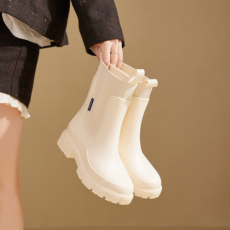 Bottes en Caoutchouc Femme - Étanches avec Semelle Antidérapante 3