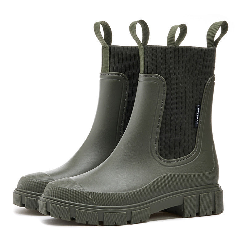 Bottes en Caoutchouc Femme - Étanches avec Semelle Antidérapante 6
