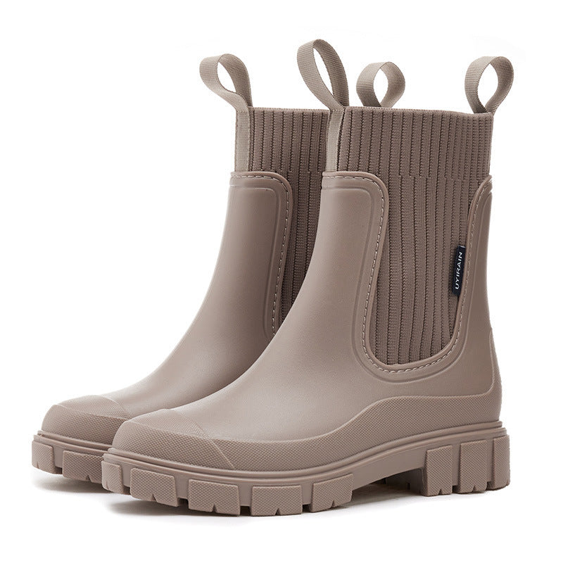 Bottes en Caoutchouc Femme - Étanches avec Semelle Antidérapante 7