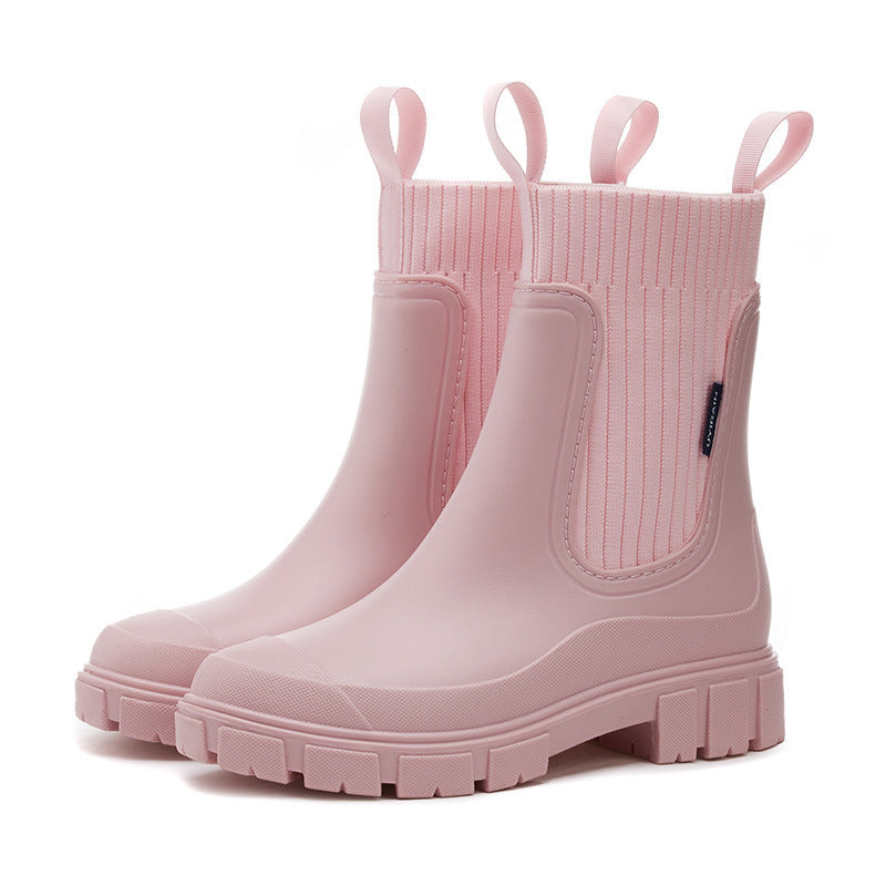 Bottes en Caoutchouc Femme - Étanches avec Semelle Antidérapante 8