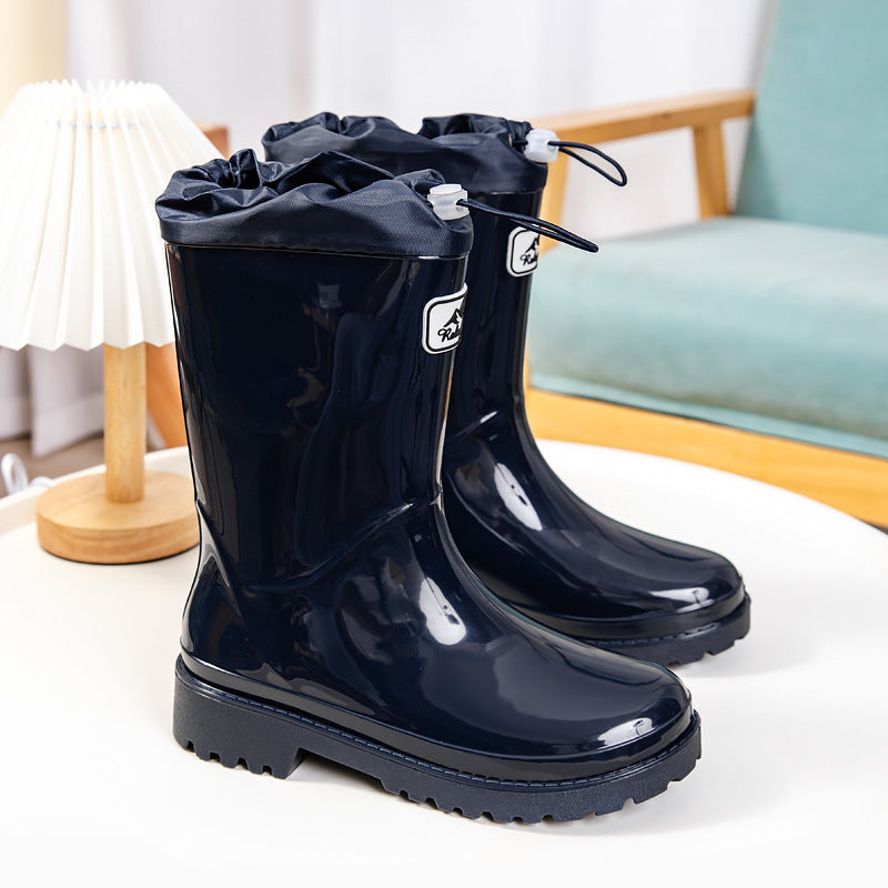 Bottes en Caoutchouc pour Femmes avec Laçage Ajustable 3