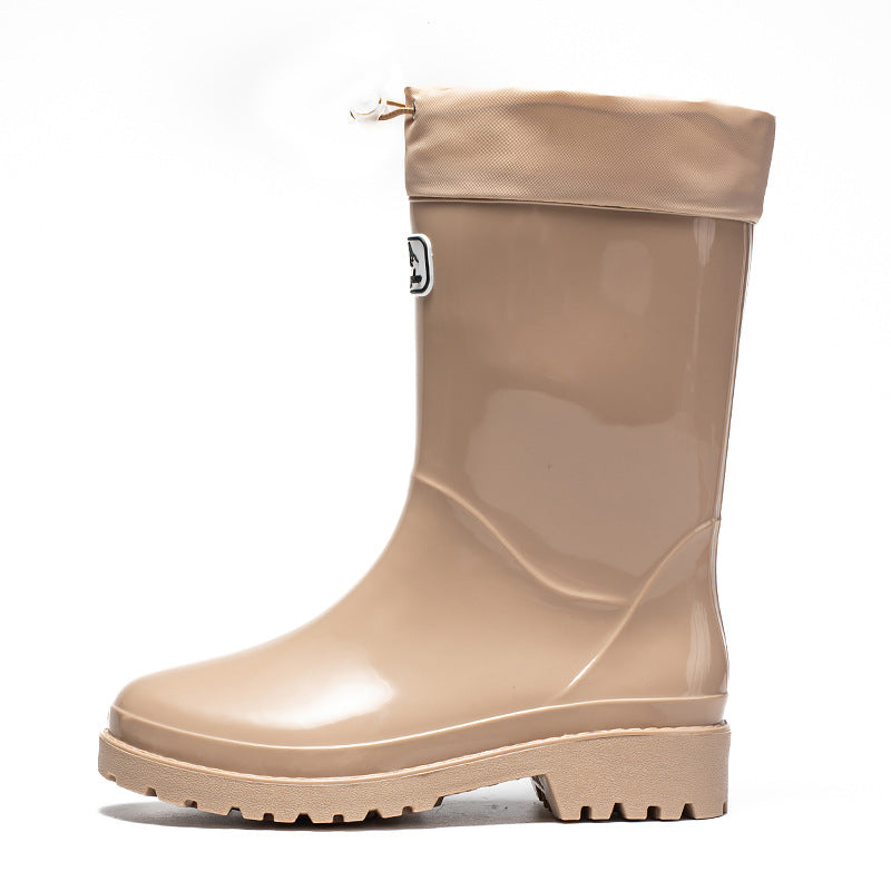 Bottes en Caoutchouc pour Femmes avec Laçage Ajustable 5