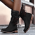 Bottes en Cuir à Lacets pour Femme Classiques 5