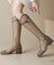 Bottes en Tulle pour Femmes à Talons Chunky 3