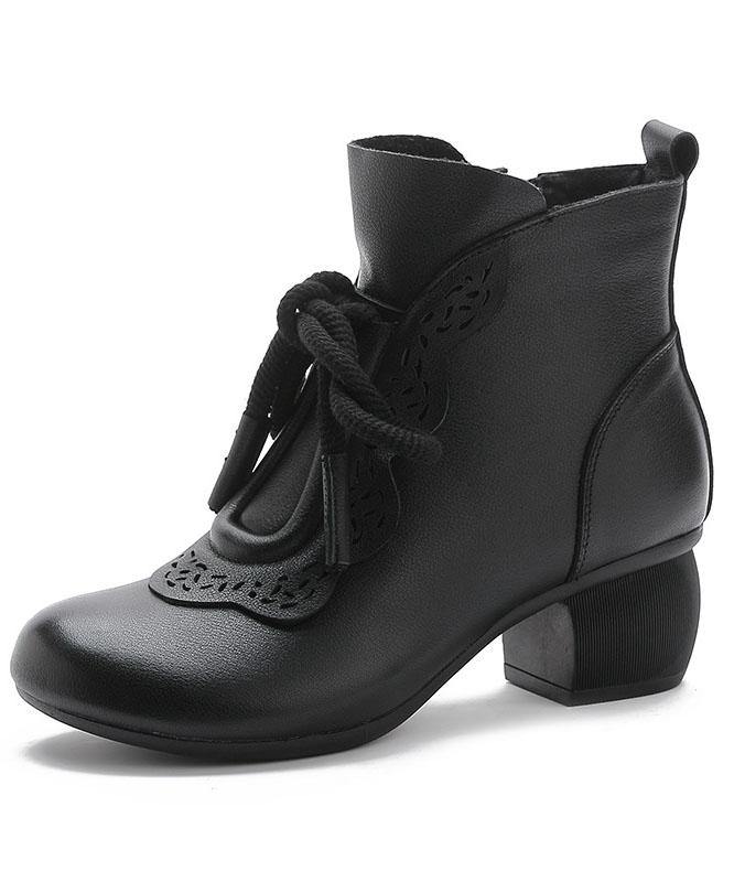 Bottes pour Femme à Lacets et Fermeture Éclair 4