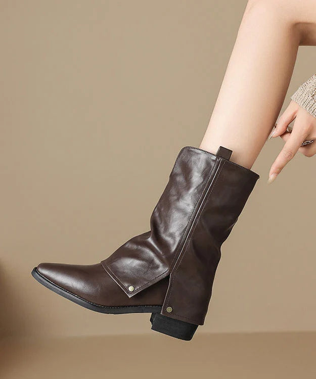 Bottes pour femme à bout pointu et talon compensé 3