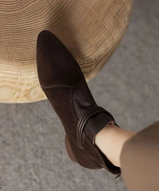 Bottines Femme Bout Pointu Style Chic 1