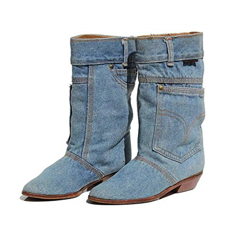 Bottines Femme Chic à Petit Talon avec Design Plissé 1