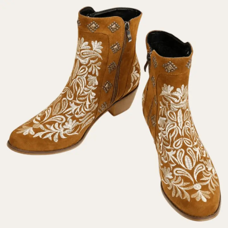 Bottines Femme Cowboy Similicuir Confort Légère 1