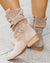 Bottines Femme Suède Talon Bas avec Fermeture Éclair 2
