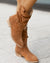 Bottines Femme Suède Talon Bas avec Fermeture Éclair 5