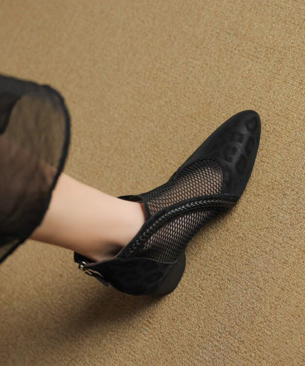 Bottines Femme à Semelle Épaisse Style Ajouré 4