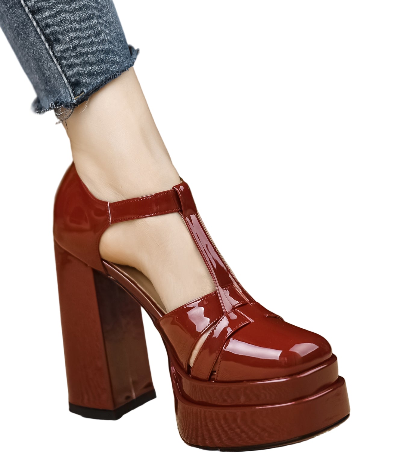 Bottines à Talons Hauts Ajourées pour Femme 0