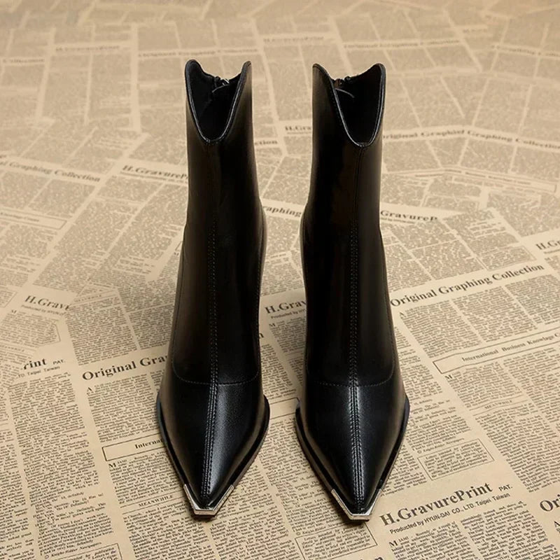 Bottines à Talons Pointus pour Femmes Printemps 6