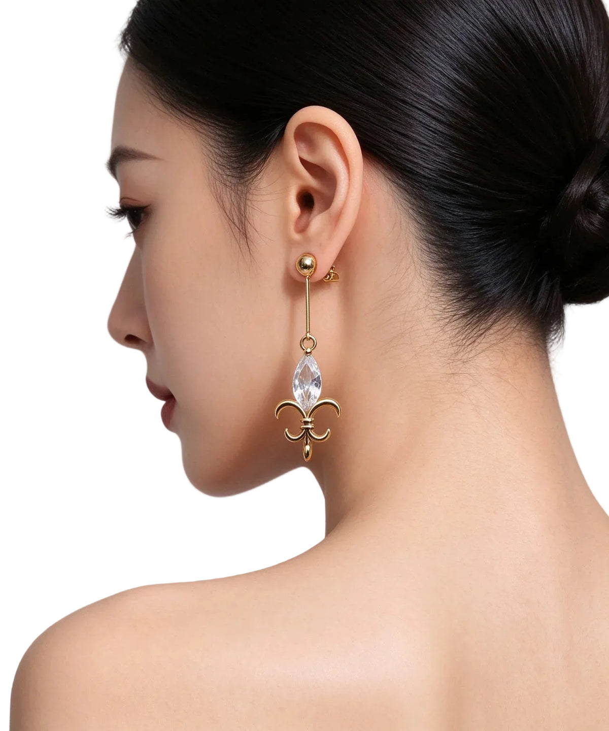 Boucles D'oreilles Pendantes Ajourées Femme Tendance 4