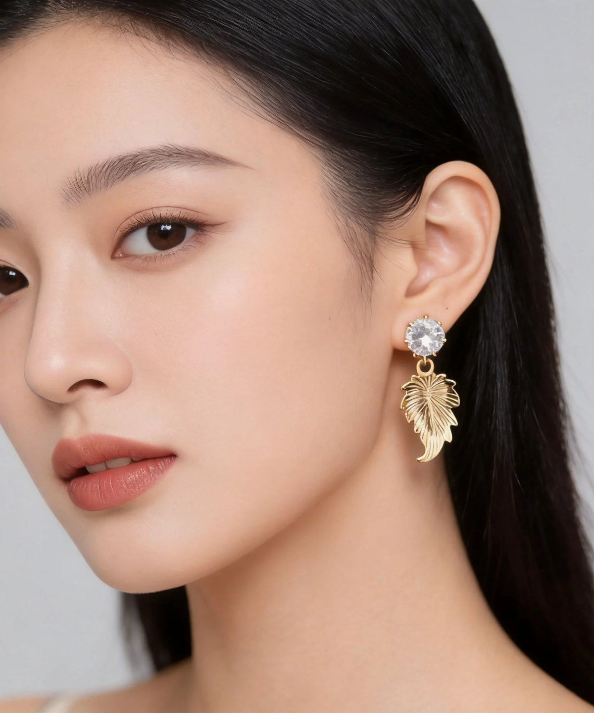 Boucles D'oreilles Pendantes Femme Rétro Motif Feuilles 2