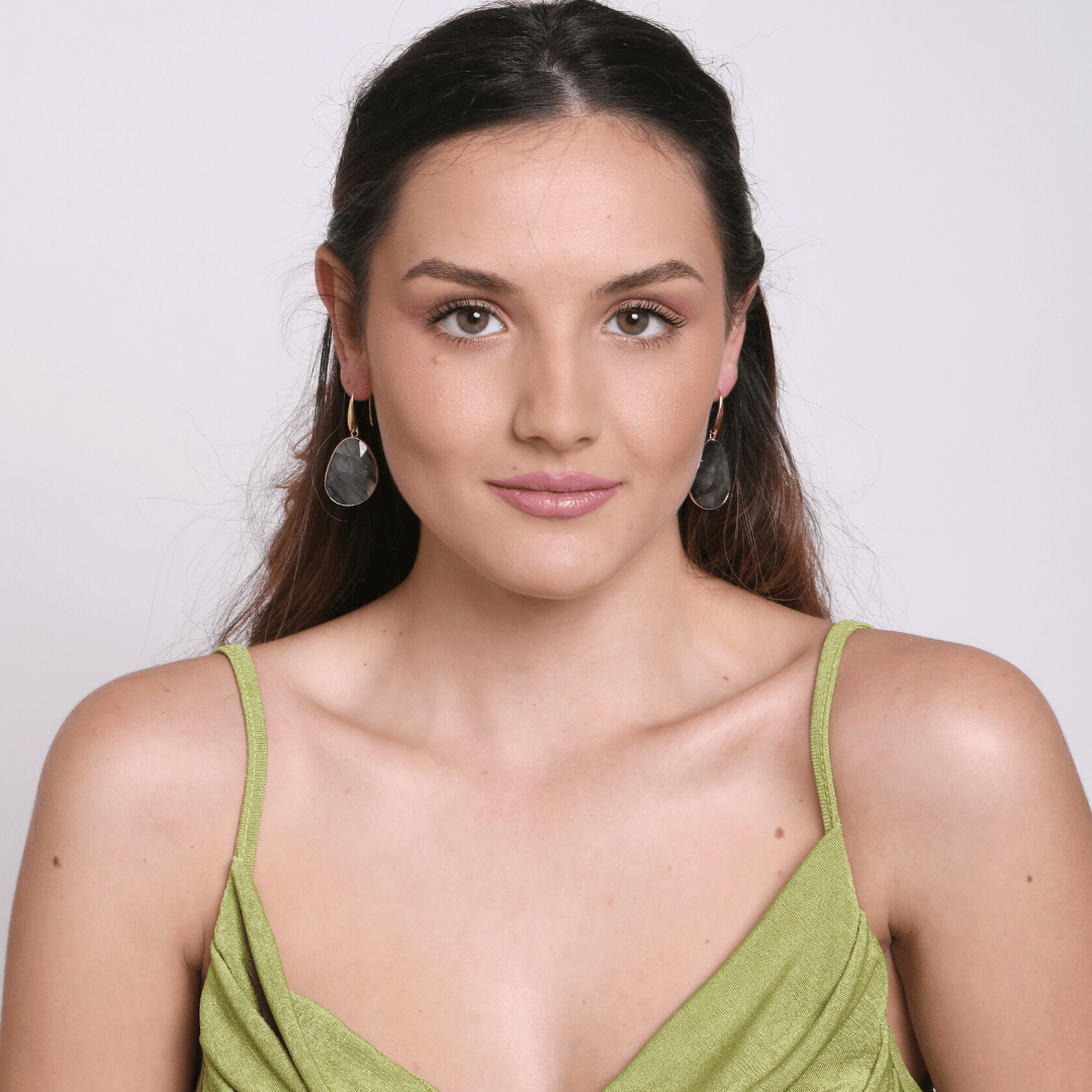 Boucles d'oreilles en Labradorite Artisanales 5