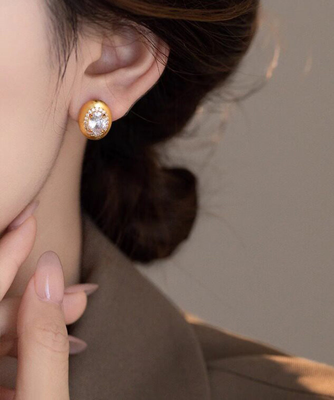 Boucles d'oreilles femme design œuf de pigeon moderne 2