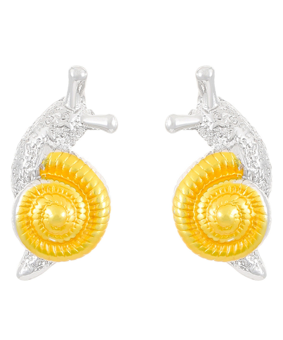 Boucles d'oreilles femme forme escargot design raffiné 4