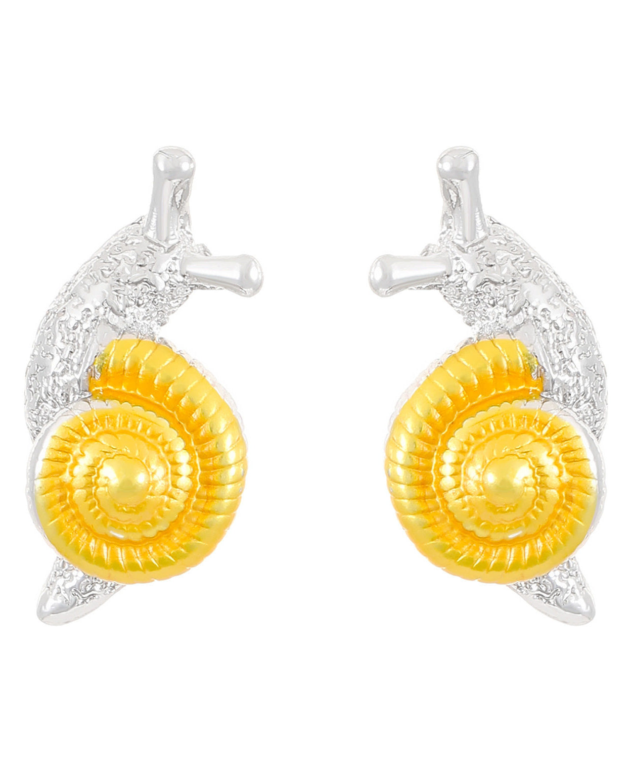 Boucles d'oreilles femme forme escargot design raffiné 4