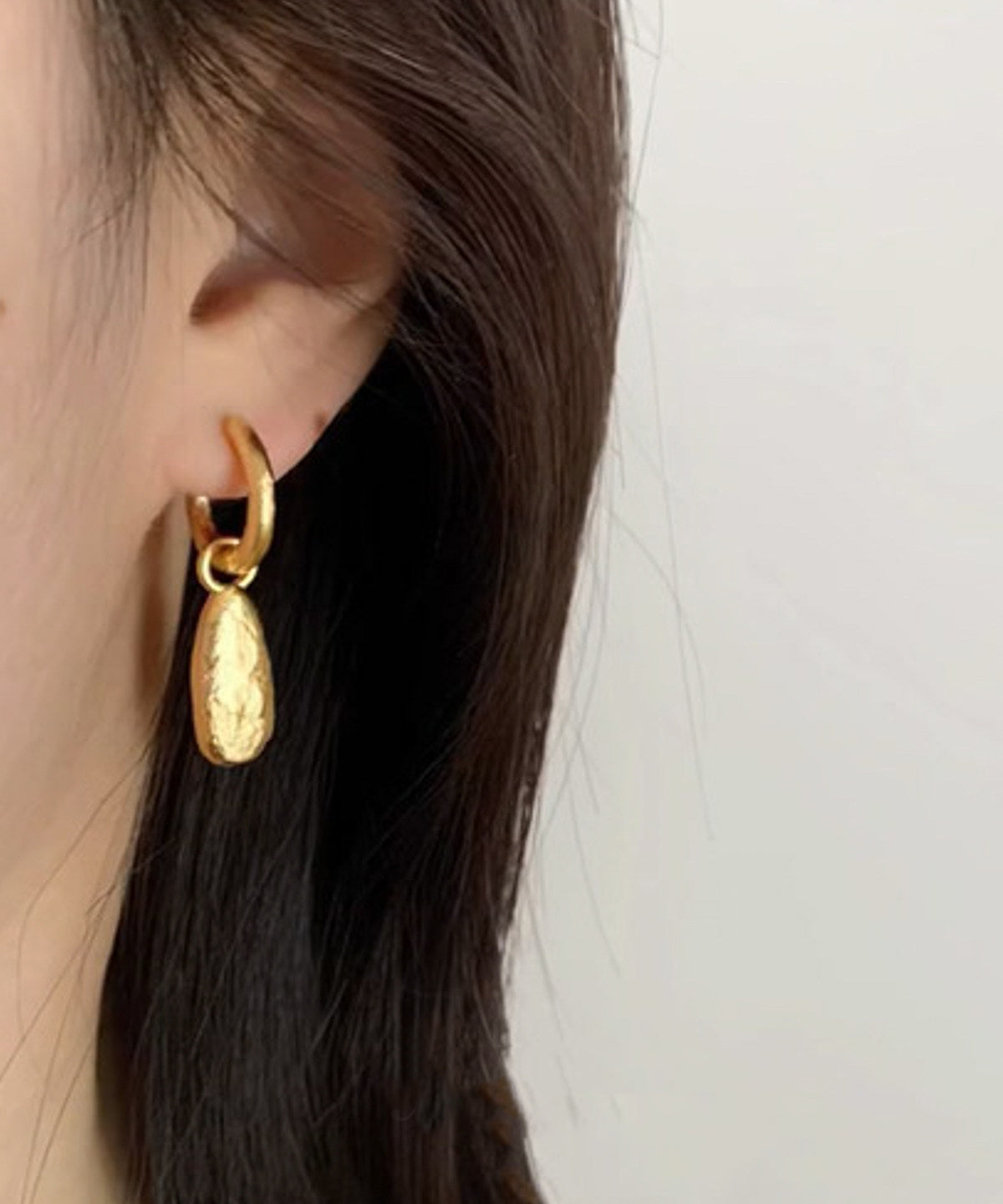 Boucles d'oreilles femme forme goutte d'eau design délicat 1