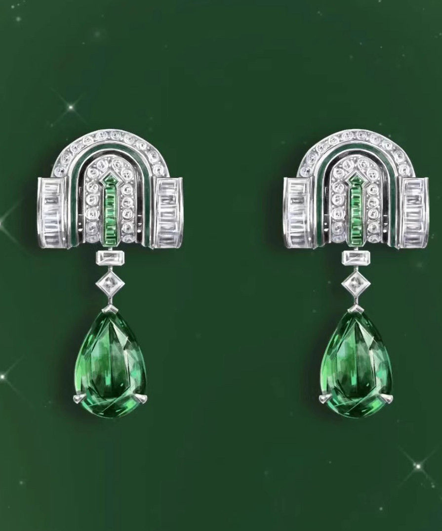 Boucles d'oreilles femme goutte d'eau design moderne 0