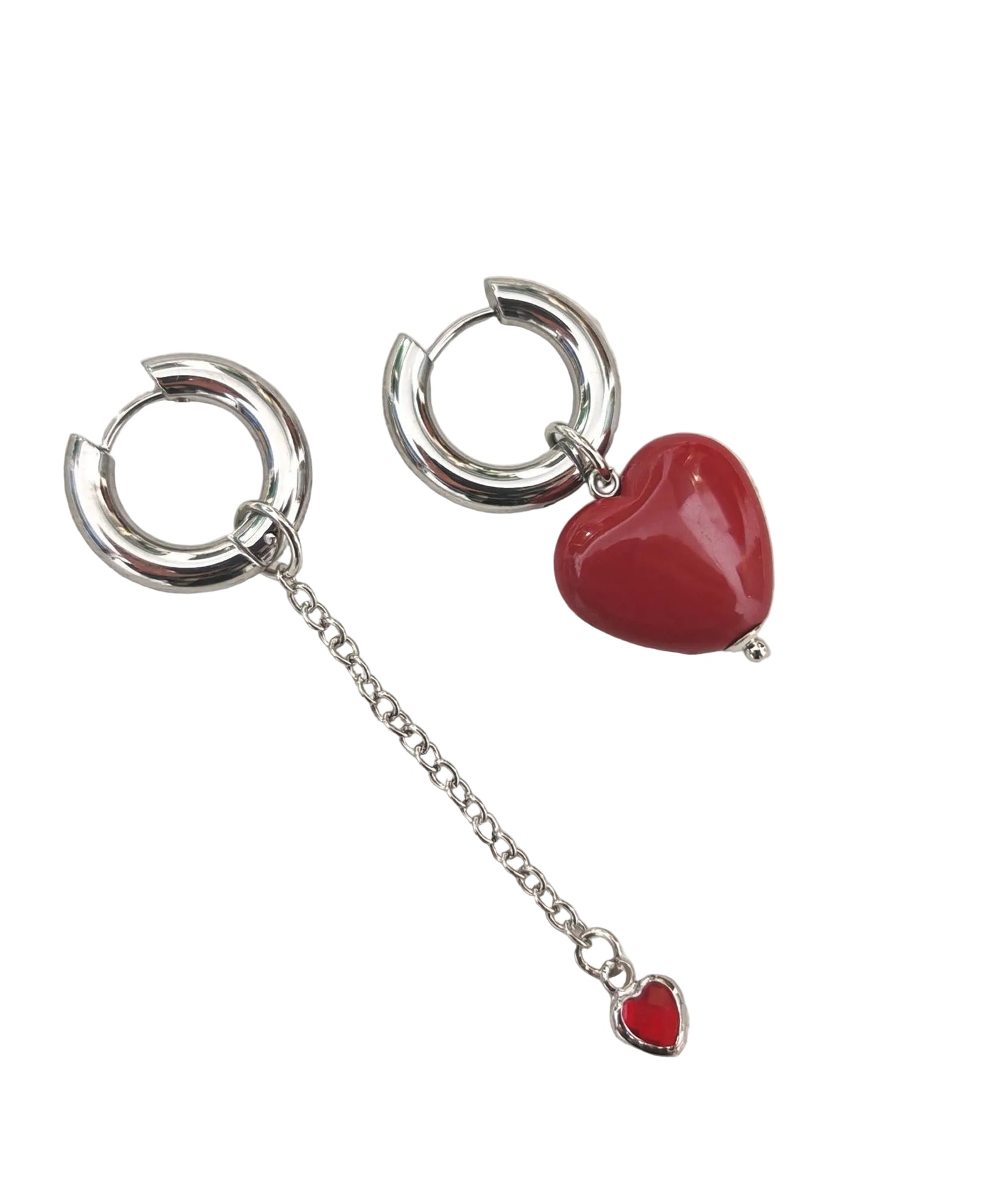Boucles d'oreilles pendantes asymétriques pour femme 0