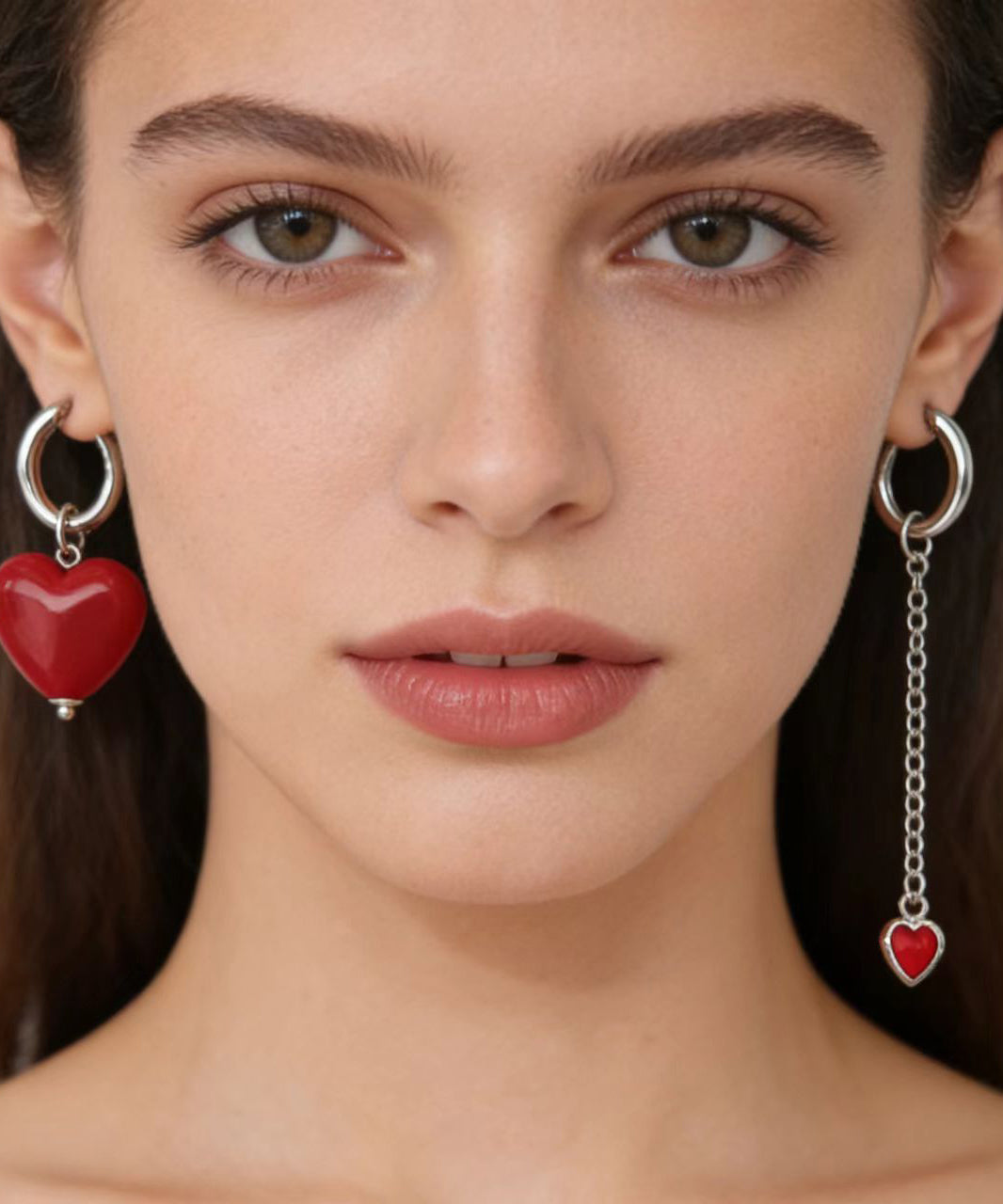 Boucles d'oreilles pendantes asymétriques pour femme 3