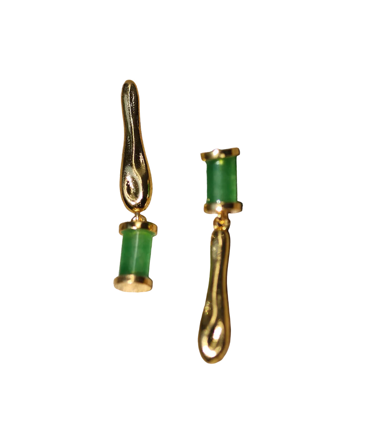 Boucles d'oreilles pendantes asymétriques pour femme style rétro 0