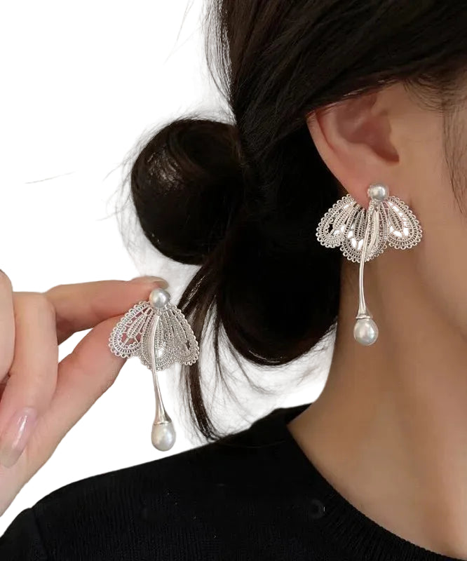 Boucles d'oreilles pendantes papillon pour femme 0