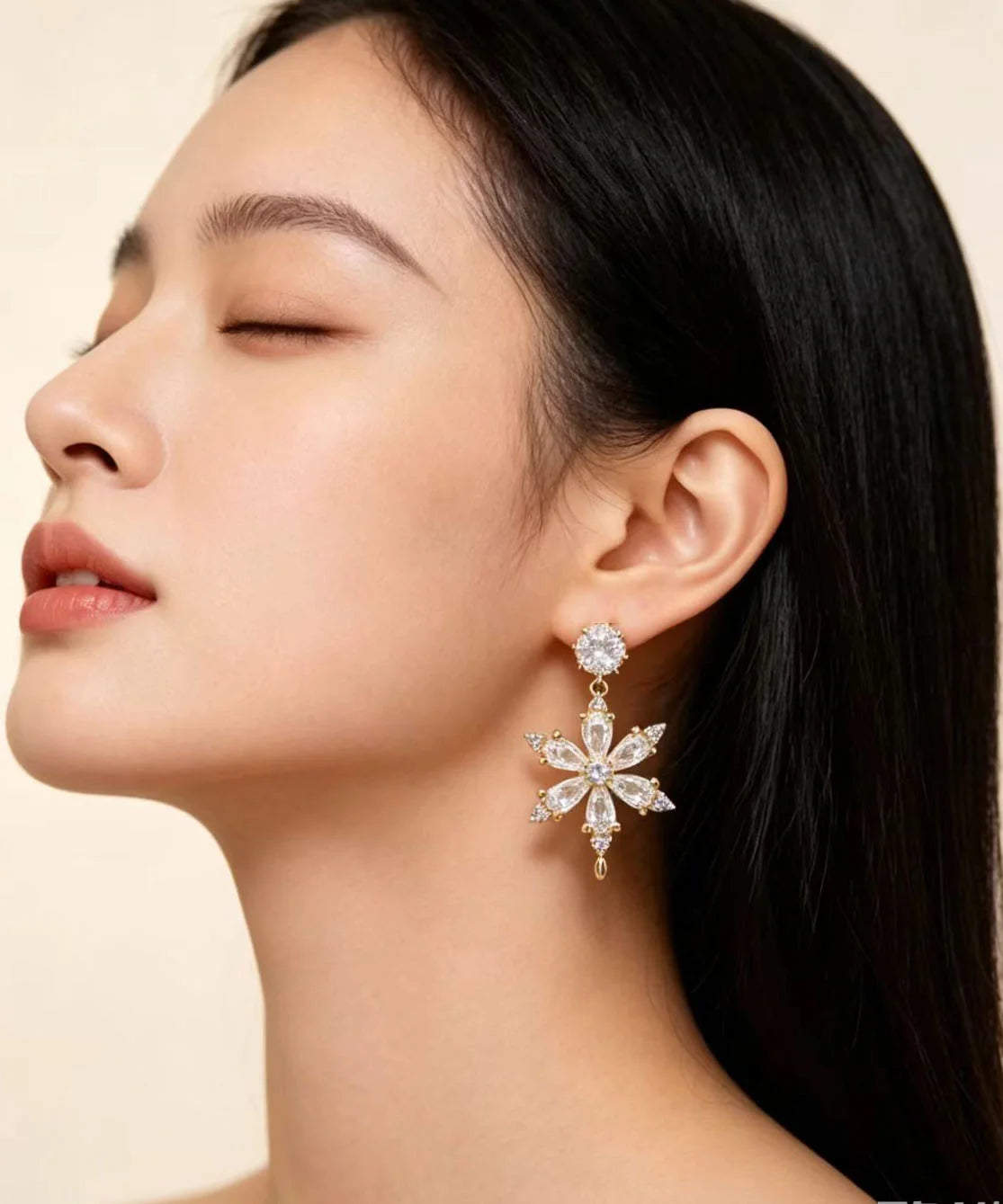 Boucles d'oreilles pendantes pour femme avec zircon étincelant 4