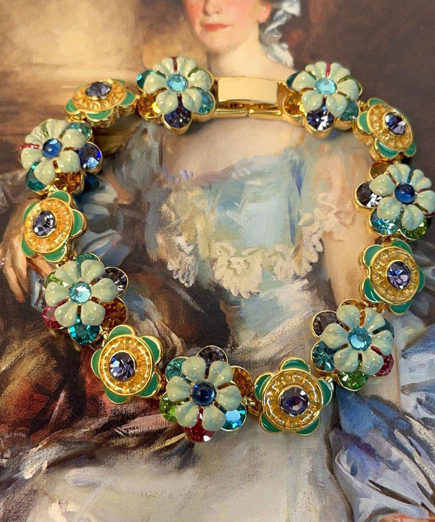 Bracelet Femme Chaîne Floral avec Zircon 1