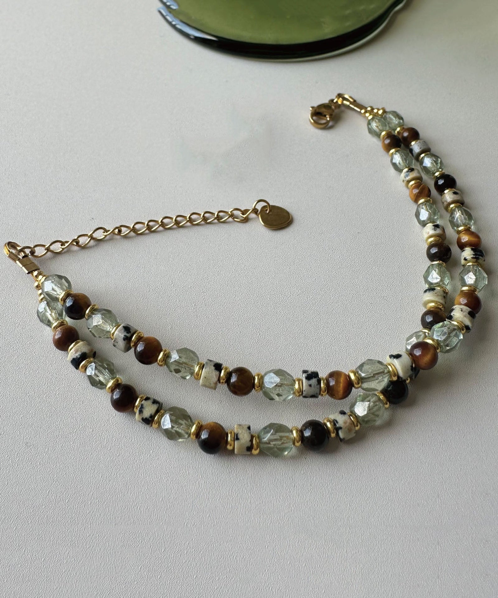 Bracelet Femme Chaîne Perles Œil de Tigre Naturel 4