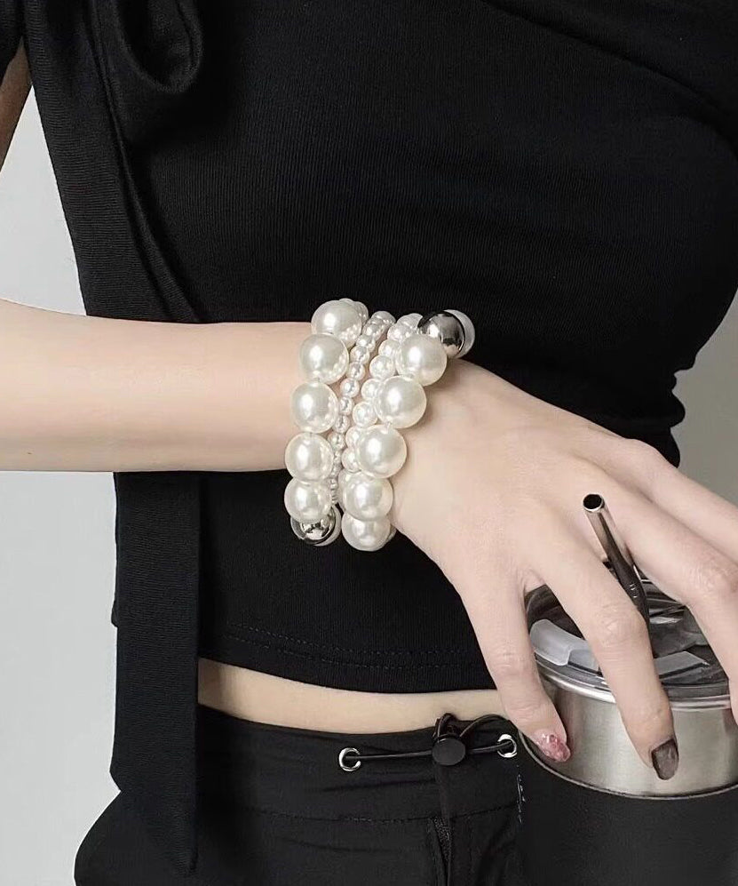 Bracelet Femme Multi-Couches à Breloques et Perles 0