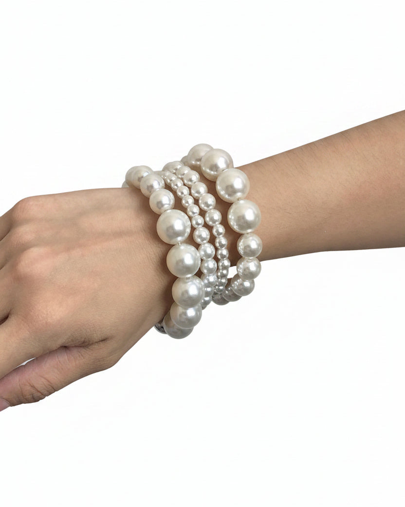 Bracelet Femme Multicouches Perles Style Patchwork 0
