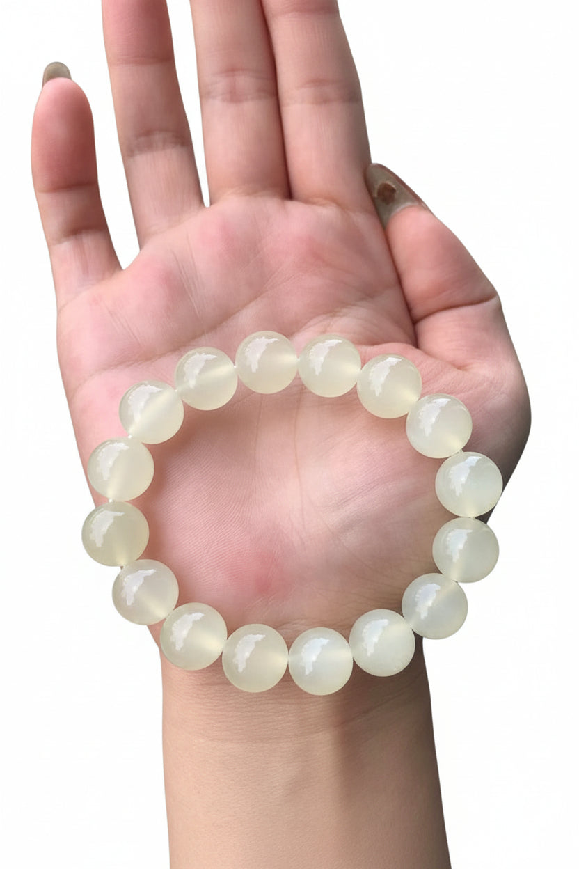 Bracelet Femme Perles Translucides Style Oeil de Chat 2