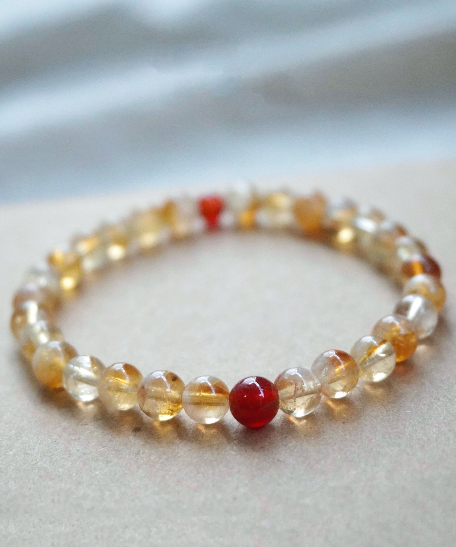 Bracelet Femme Style Chinois Cristal Jaune 2