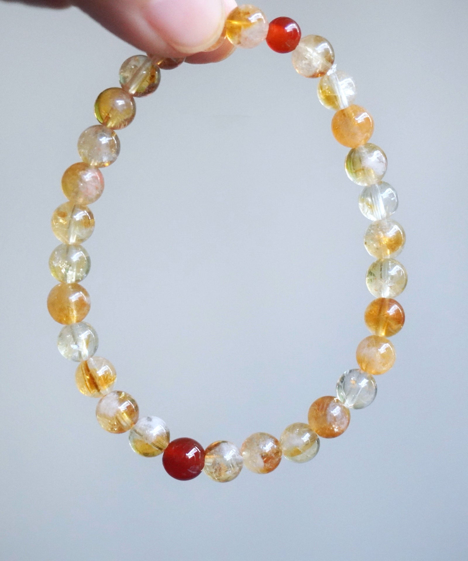 Bracelet Femme Style Chinois Cristal Jaune 3