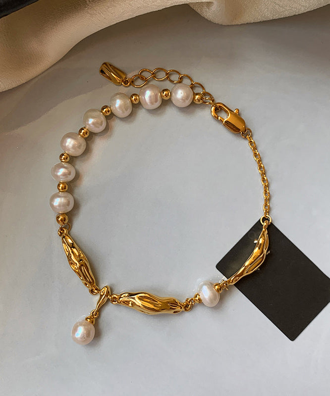 Bracelet Femme à Breloques Métal Doré et Cuivre Style Fantaisie 0