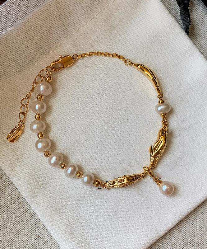 Bracelet Femme à Breloques Métal Doré et Cuivre Style Fantaisie 1