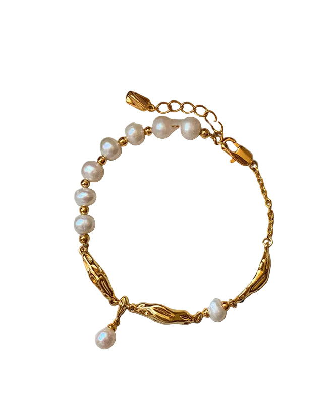 Bracelet Femme à Breloques Métal Doré et Cuivre Style Fantaisie 2