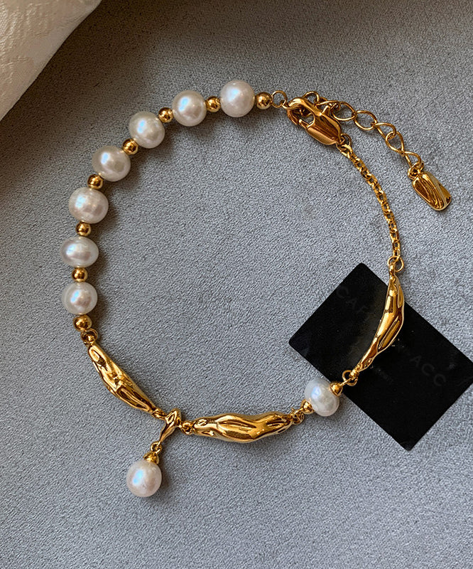 Bracelet Femme à Breloques Métal Doré et Cuivre Style Fantaisie 3