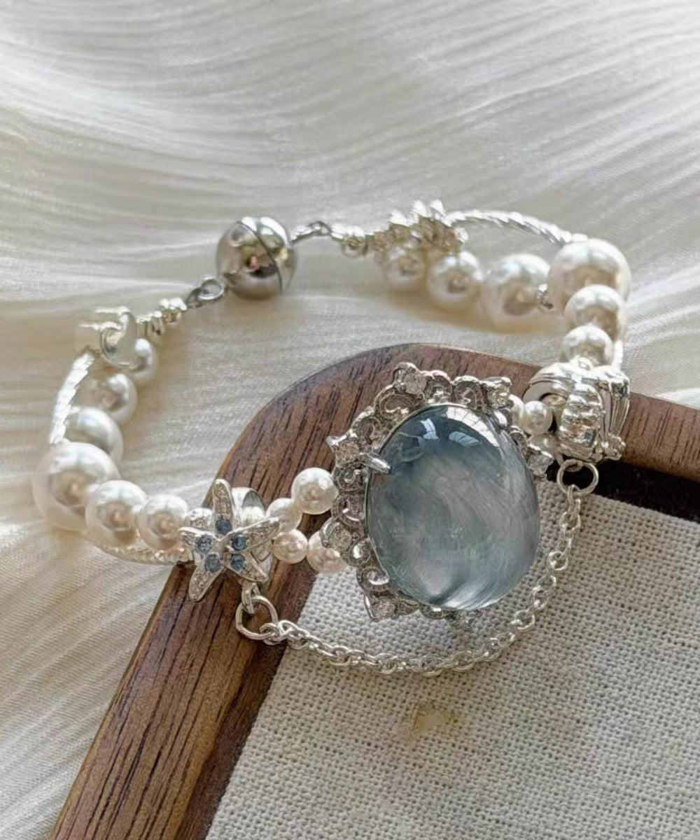 Bracelet Femme à Breloques Style Perles de Pierre 0