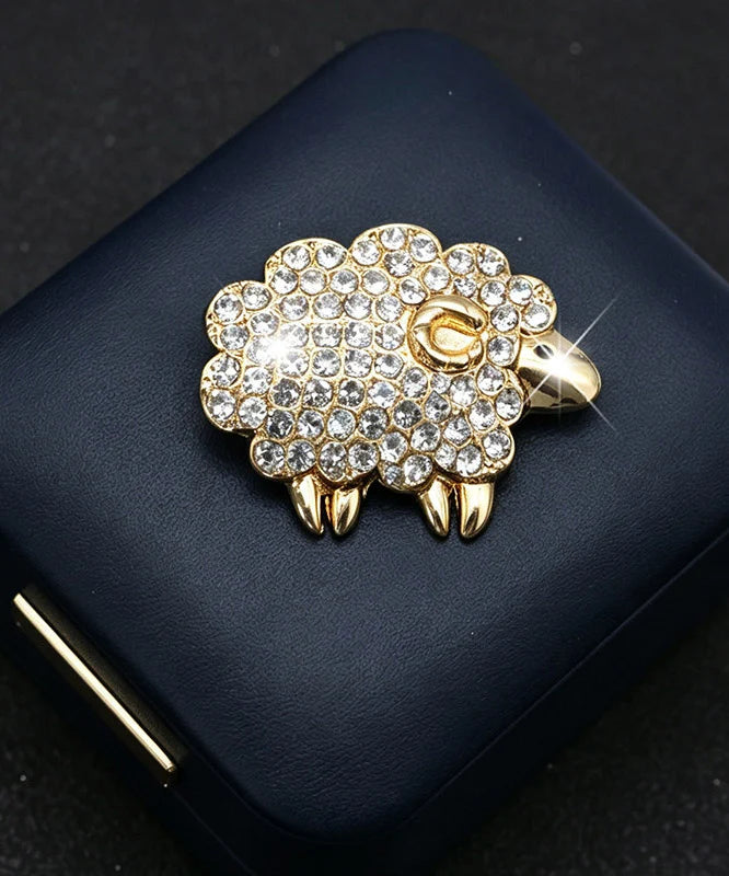 Broche Femme Motif Mouton Raffiné 0