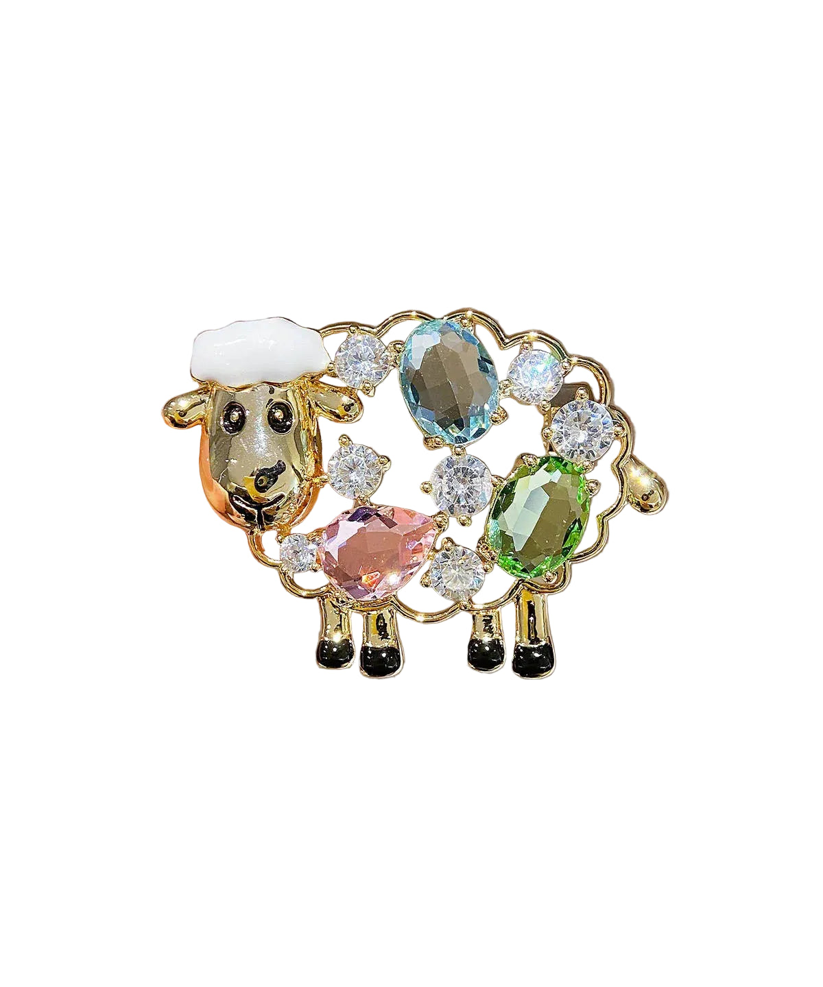 Broche Femme Mouton Design Raffiné pour Vêtement et Bijoux Broche 3