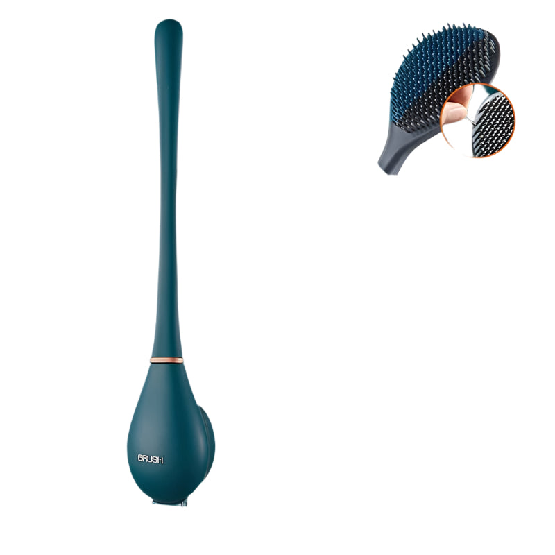 Brosse WC Silicone avec Poignée Ergonomique et Support Mural 0