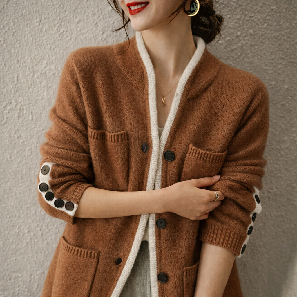 Cardigan Ample en Tricot Doux pour Femme 4
